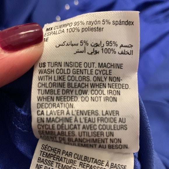 JM Collection Mixed Media Studded Top - Picture 9 of 9